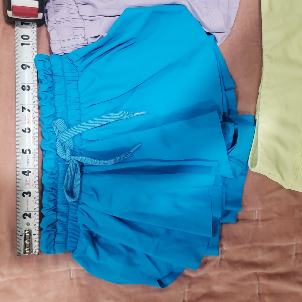 Blue and Purple Ruffle Shorts Set - Picture 5 of 6